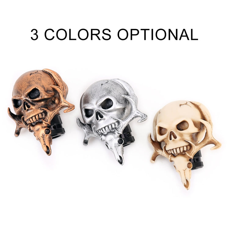 Universal Vehicle Car Creative Skull Double Heads Shaped Shifter Cover Manual Automatic Gear Shift Knob (Bronze) - Shift Knob by buy2fix | Online Shopping UK | buy2fix