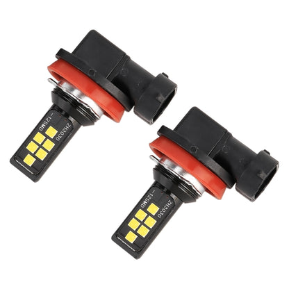 2 PCS H11 DC9-16V / 3.5W / 6000K / 320LM Car Auto Fog Light 12LEDs SMD-ZH3030 Lamps, with Constant Current (White Light) - Fog / Driving Lights by buy2fix | Online Shopping UK | buy2fix