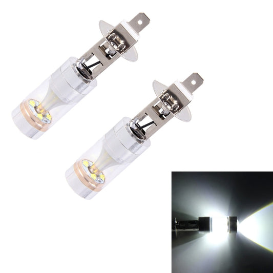 2 PCS H1 30W 350 LM 6000K White Light 6 LED Car Fog Light Bulb, DC 12V - Fog / Driving Lights by buy2fix | Online Shopping UK | buy2fix