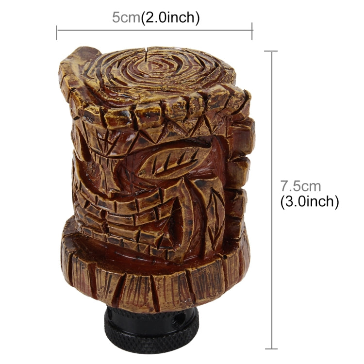 Universal Wood Avatar Shape Car Shift Lever Resin Modified Gear Knobs - Shift Knob by buy2fix | Online Shopping UK | buy2fix