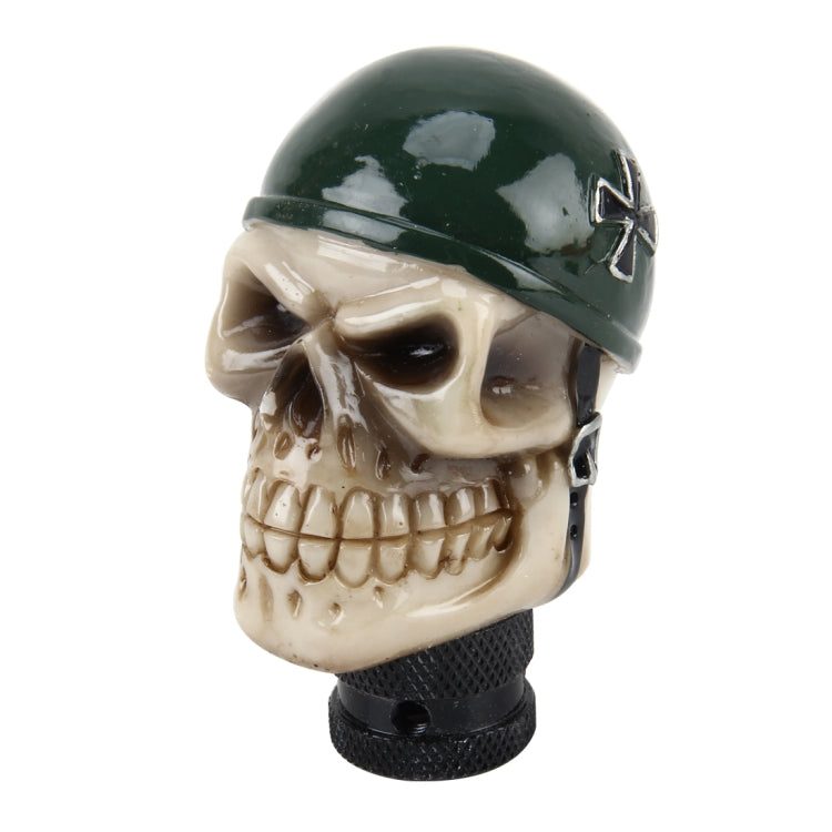 Universal Skull With A Hat Shape Car Gear Shift Knob Modified Car Gear Shift Knob Auto Transmission Shift Lever Knob Resin Gear Knobs - Shift Knob by buy2fix | Online Shopping UK | buy2fix