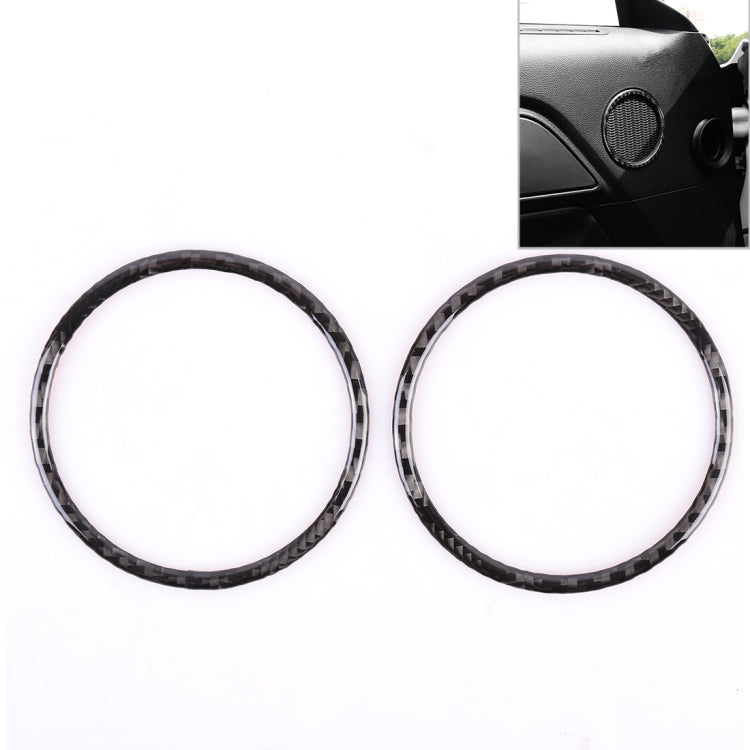 2 PCS Car Door Horn Trim Ring Decorative Sticker for Ford Mustang - Decoration Rings by buy2fix | Online Shopping UK | buy2fix