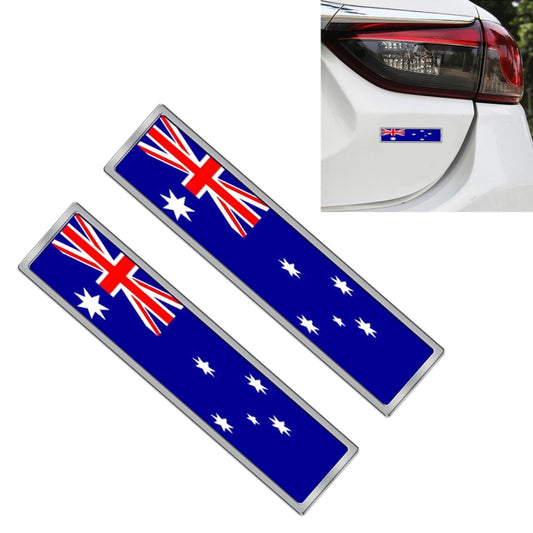 2 PCS Australian Flag Pattern Rectangle Car-Styling Sticker Random Decorative Sticker - Decorative Sticker by buy2fix | Online Shopping UK | buy2fix