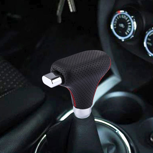 Universal Vehicle Car Black Leather Shifter Cover Manual Automatic Gear Shift Knob - Shift Knob by buy2fix | Online Shopping UK | buy2fix