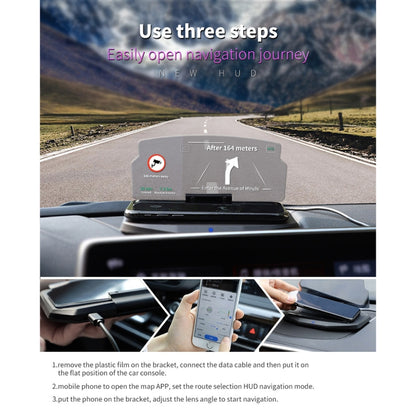 Wireless Charging HUD Bracket Navigation Reflector Holder, For iPhone X, iPhone 8 / 8 Plus,  Galaxy S9 ect. Wireless Standard Smartphones - Head Up Display System by buy2fix | Online Shopping UK | buy2fix