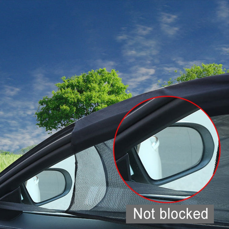 2 PCS Car Front Window Net Yarn Sunscreen Insulation Window Sunshade Cover, Size: 75*50cm - Sound & Heat Insulation Cotton by buy2fix | Online Shopping UK | buy2fix