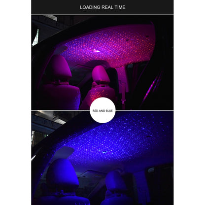 Car Roof Ceiling Decoration 5V Red Blue LED Star Night Lights Projector Atmosphere Galaxy Lamp - Atmosphere lights by buy2fix | Online Shopping UK | buy2fix