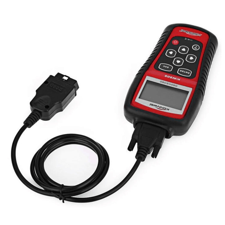 KONNWEI KW808  EOBD / OBDII Car Auto Diagnostic Scan Tools CAN Code Reader Scanner Auto Scan Adapter Scan Tool (Can Only Detect 12V Gasoline Car) - In Car by KONNWEI | Online Shopping UK | buy2fix