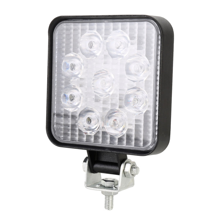 DC 10-30V 27W 2500LM 6000K Waterproof Vehicle Car Boat Marine External Work Lights Emergency Lights 60 Degrees Adjustable Flood Light LED Car Bulbs with 9 Intense Wafer LED Lights(White Light) - Work Lights by buy2fix | Online Shopping UK | buy2fix