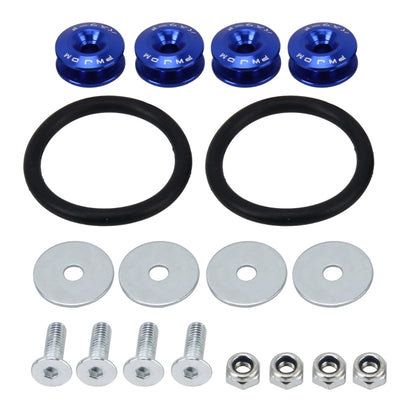 4 PCS Car Modified Screw Gaskets Bodywork Stainless Steel Gasket Bolts, Diameter: 24mm(Blue) - In Car by buy2fix | Online Shopping UK | buy2fix