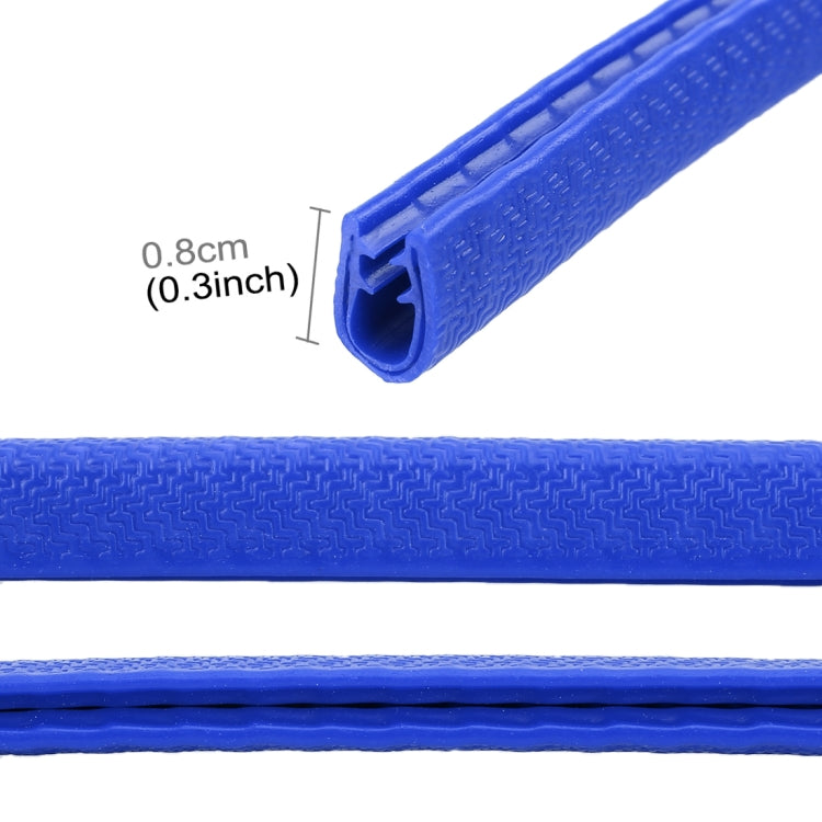 5m Rubber Car Side Door Edge Protection Wire Guards Cover Trims Stickers(Blue) - Anti Collision Sticker by buy2fix | Online Shopping UK | buy2fix