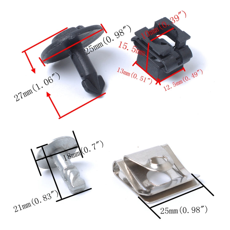 20 Sets Under Engine / Gearbox Cover Fixing Fitting Clips & Screw Kit for Audi / Volkswagen - In Car by buy2fix | Online Shopping UK | buy2fix