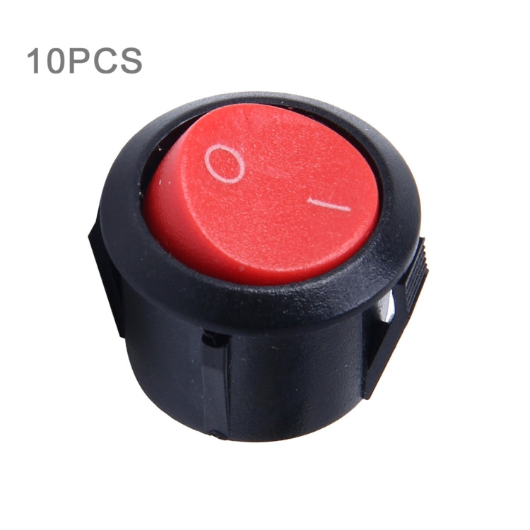 10 PCS Car Auto Universal DIY 2 Pin Round Cap OFF- ON Push Button - In Car by buy2fix | Online Shopping UK | buy2fix