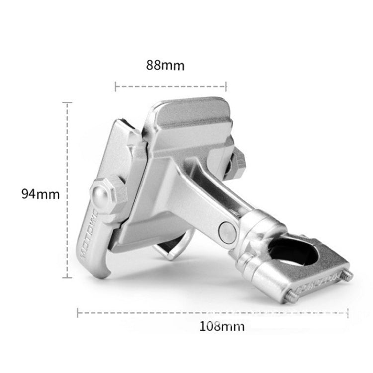 Motorcycle Handlebar Aluminum Alloy Phone Bracket, Suitable for 4-6 inch Device(Black) - Holder by buy2fix | Online Shopping UK | buy2fix