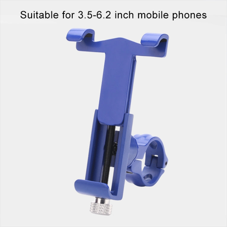 360 Degree Rotatable Aluminum Alloy Phone Bracket for Bicycle, Suitable for 50-100mm Device(Red) - Holder by buy2fix | Online Shopping UK | buy2fix