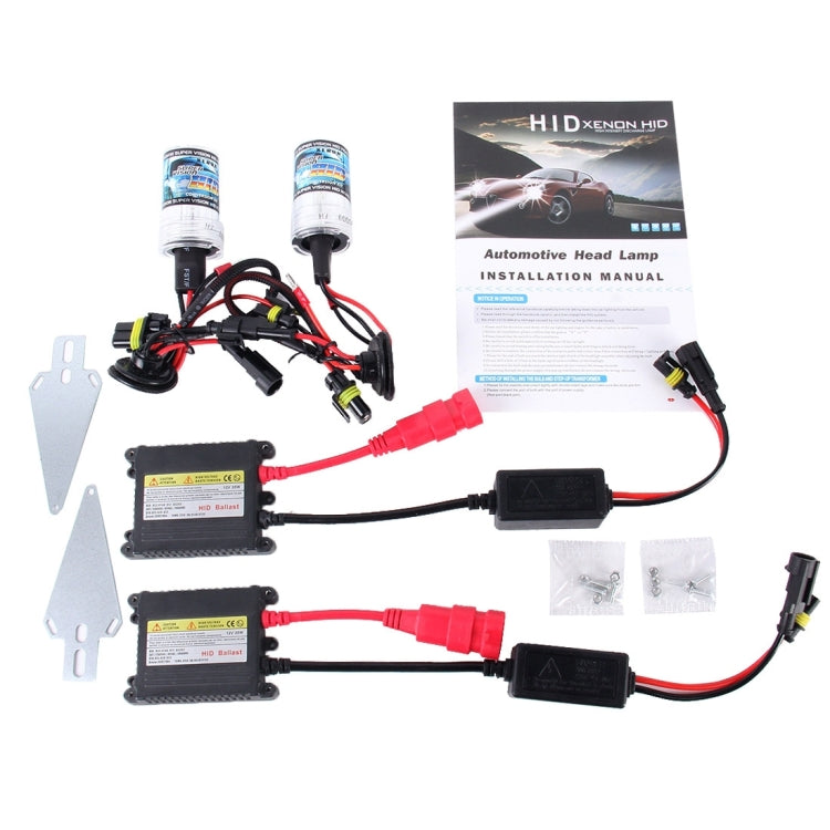 2PCS 35W HB4/9006 2800 LM Slim HID Xenon Light with 2 Alloy HID Ballast, High Intensity Discharge Lamp, Color Temperature: 4300K - Xenon Lights by buy2fix | Online Shopping UK | buy2fix