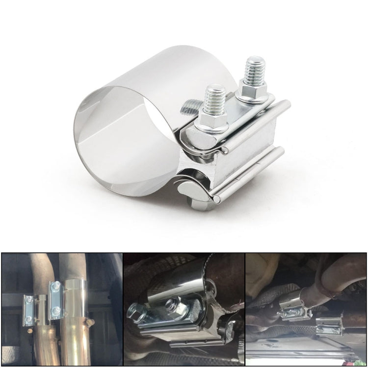 2.0 inch Car Turbo Exhaust Downpipe Stainless Steel Lap Joint Band Clamp - In Car by buy2fix | Online Shopping UK | buy2fix