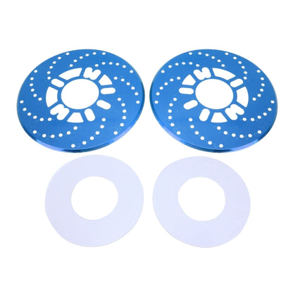 2 PCS Universal Aluminium Auto Car Wheel Disc Brake Racing Decorative Cover(Blue) - In Car by buy2fix | Online Shopping UK | buy2fix