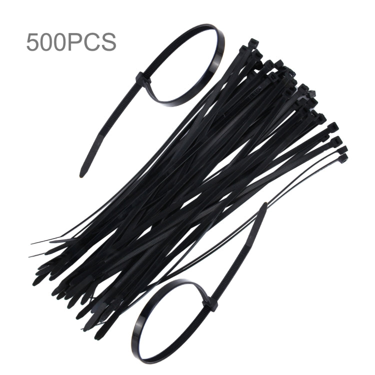 500 PCS 5mm*250mm Nylon Cable Ties(Black) - In Car by buy2fix | Online Shopping UK | buy2fix