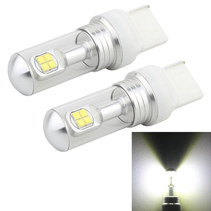 2 PCS 7440 40W 800 LM 6000K Car Turn Light Backup Light Brake Light with 8 CREE Lamps, DC 12V(White Light) - In Car by buy2fix | Online Shopping UK | buy2fix