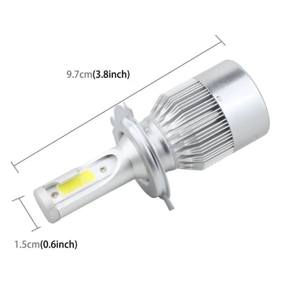 2 PCS  H4 18W 1800 LM 6000K IP68 Canbus Constant Current Car LED Headlight with 2 COB Lamps, DC 9-36V(White Light) - LED Headlamps by buy2fix | Online Shopping UK | buy2fix