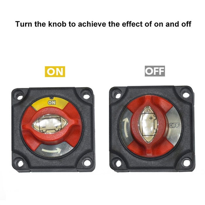 Car Auto RV Marine Boat Battery Selector Isolator Disconnect Rotary Switch Cut - In Car by buy2fix | Online Shopping UK | buy2fix