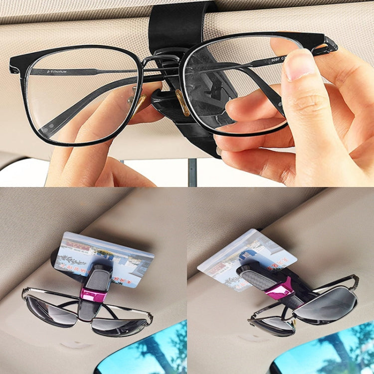 Vehicle Mounted Glasses Clip Car Eyeglass Bill Holder, Blister Package (Gold) - Sunglasses & Glasses Clips by buy2fix | Online Shopping UK | buy2fix