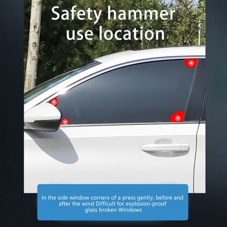 Car Safety Hammer Emergency Escape Seat Belt Cutter Window Breaker Rescue Tool(Silver)(Silver) - Emergency Hammer by buy2fix | Online Shopping UK | buy2fix