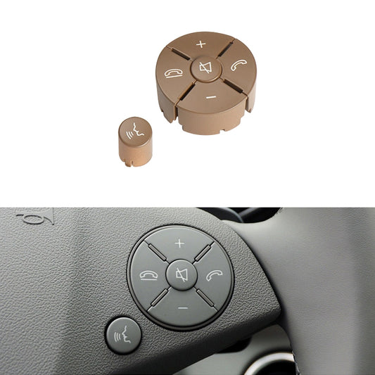 Car Right Side Steering Wheel Switch Buttons Panel for Mercedes-Benz W204 2007-2014, Left Driving(Beige) - In Car by buy2fix | Online Shopping UK | buy2fix