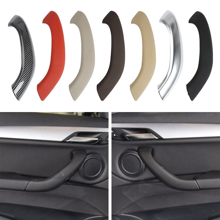 Car Left Side Inside Doors Handle Pull Trim Cover 51417417513 for BMW X1 2016-, Left Driving (Black) - In Car by buy2fix | Online Shopping UK | buy2fix