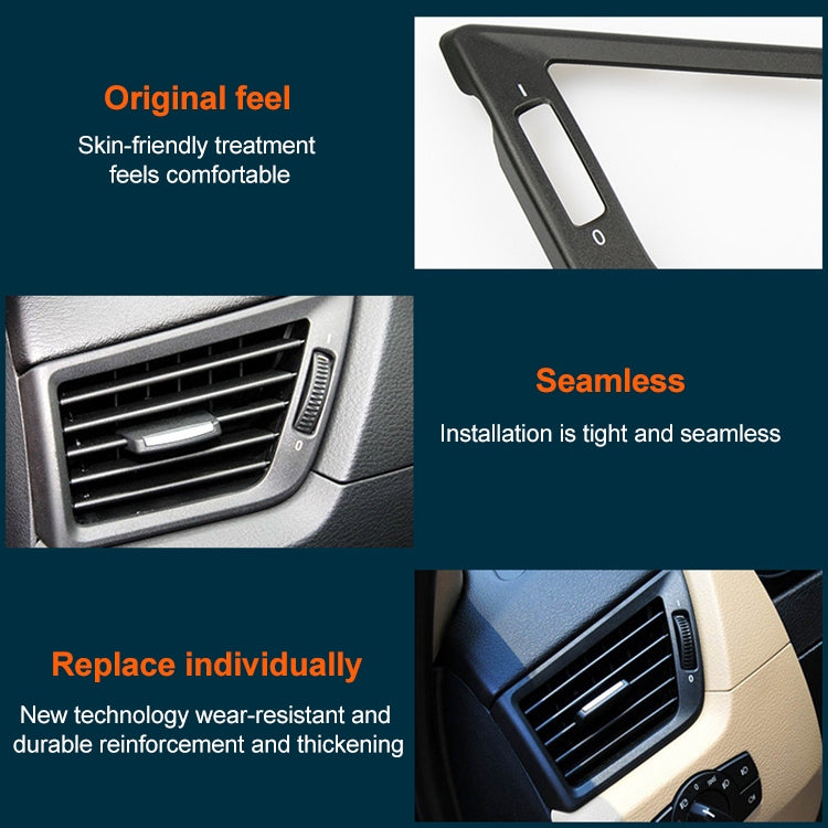 Car Left Side Air Conditioner Vent Panel for BMW X1, Left Driving(Color: Matte) - In Car by buy2fix | Online Shopping UK | buy2fix