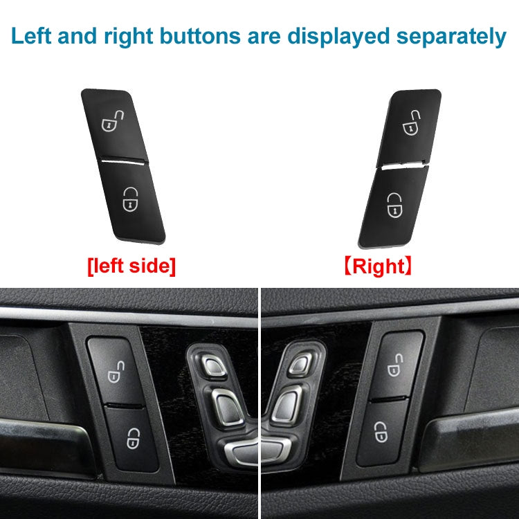 Car Left Side Door Lock Switch Buttons 2049058402 for Mercedes-Benz W204, Left Driving (Black) - In Car by buy2fix | Online Shopping UK | buy2fix