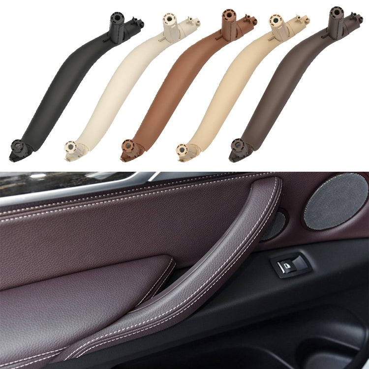 Car Right Side Inside Doors Handle Pull Trim Cover for BMW X5 / X6, Left Driving (Dark Coffee) - In Car by buy2fix | Online Shopping UK | buy2fix