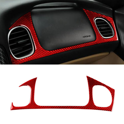 Carbon Fiber Car Front Passenger Seat Air Outlet Sticker for Chevrolet Corvette C5 1998-2004, Left Drive(Red) - In Car by buy2fix | Online Shopping UK | buy2fix