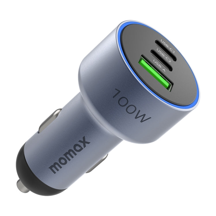 MOMAX UC17E 100W USB-C / Type-C x 2 + USB Three Ports Car Charger - Car Charger by MOMAX | Online Shopping UK | buy2fix