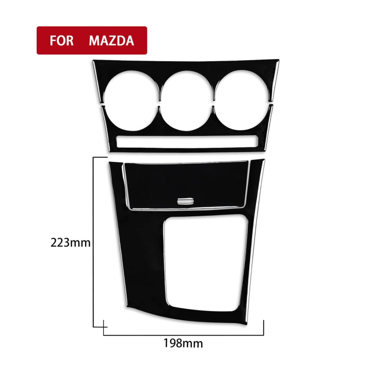 For Mazda 3 Axela 2010-2013 4 in 1 Car AC Gear Frame Set A Decorative Sticker, Right Drive - In Car by buy2fix | Online Shopping UK | buy2fix