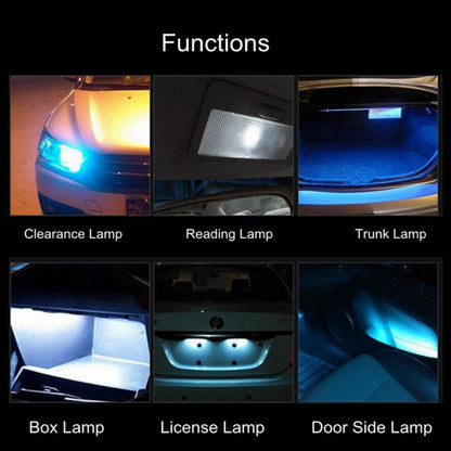 2 PCS T10 DC12V / 2.3W / 6000K / 180LM 10LEDs SMD-3030 Car Clearance Light, with Decoding - In Car by buy2fix | Online Shopping UK | buy2fix