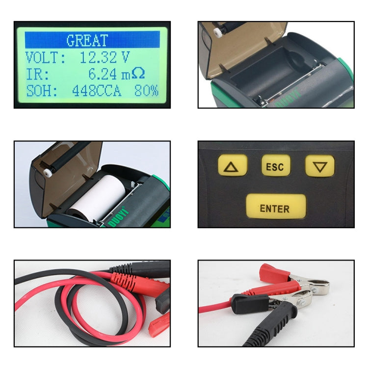 DUOYI DY2015B Car 12V Battery Tester - In Car by buy2fix | Online Shopping UK | buy2fix