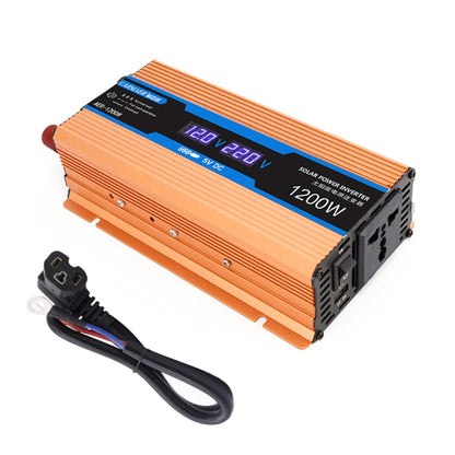 Carmaer 60V to 220V 1200W Car Multi-function Double Digital Display Inverter Household Power Converter - In Car by buy2fix | Online Shopping UK | buy2fix