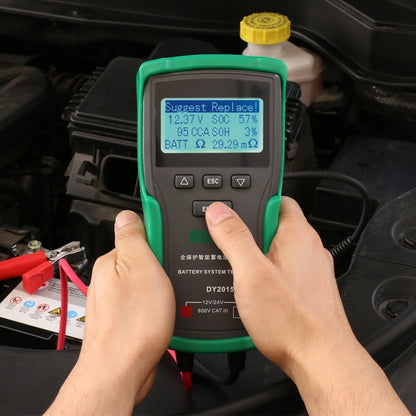 DUOYI DY2015A Car 12V 24V Digital CCA Load Battery Charging Digital Capacity Tester - Electronic Test by DUOYI | Online Shopping UK | buy2fix