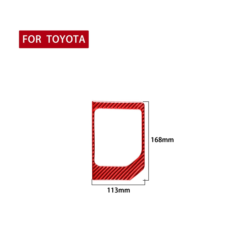 Carbon Fiber Car Gear Panel Decorative Sticker for Toyota Tundra 2014-2018,Left and Right Drive Universal (Red) - In Car by buy2fix | Online Shopping UK | buy2fix