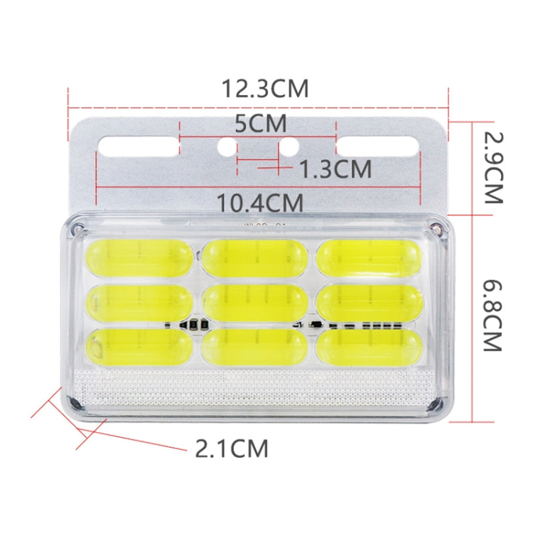 4 PCS ZS-9001 DC24V 9D Waterproof Car / Truck Side Marker Indicator Lights Bulb Lamp (Yellow Light) - In Car by buy2fix | Online Shopping UK | buy2fix