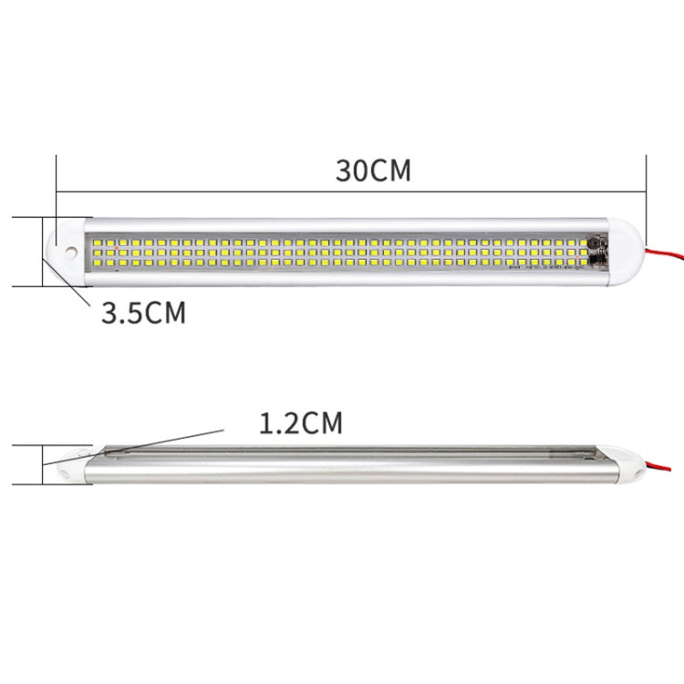 2 PCS ZS-3385 DC12-85V High Bright 120LEDs Lamp Beads Car Dome Light Cabin Light Bar - In Car by buy2fix | Online Shopping UK | buy2fix