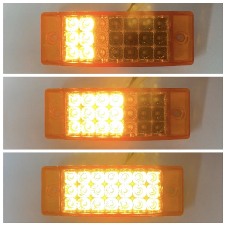 MK-142 DC12V-24V 21LEDs Car Tail Light Running Water Flashing Edge Light (Yellow Light) - In Car by buy2fix | Online Shopping UK | buy2fix