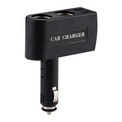 QC 3.0 Dual USB Ports 6A with 2 Socket Cigarette Lighter Splitter Car Charger -  by buy2fix | Online Shopping UK | buy2fix