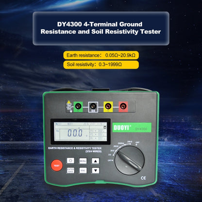 DUOYI DY4300 Higher Accuracy Digital Ground Resistance Tester - Electronic Test by DUOYI | Online Shopping UK | buy2fix