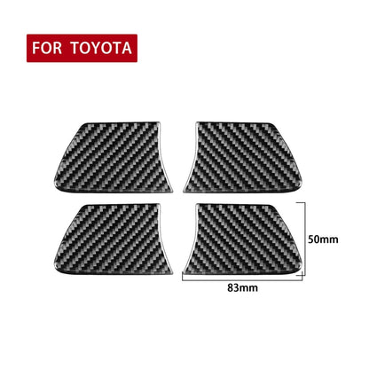 Car Carbon Fiber Inside Door Bowl Decorative Sticker for Toyota Highlander 2014-2019, Left Drive - In Car by buy2fix | Online Shopping UK | buy2fix