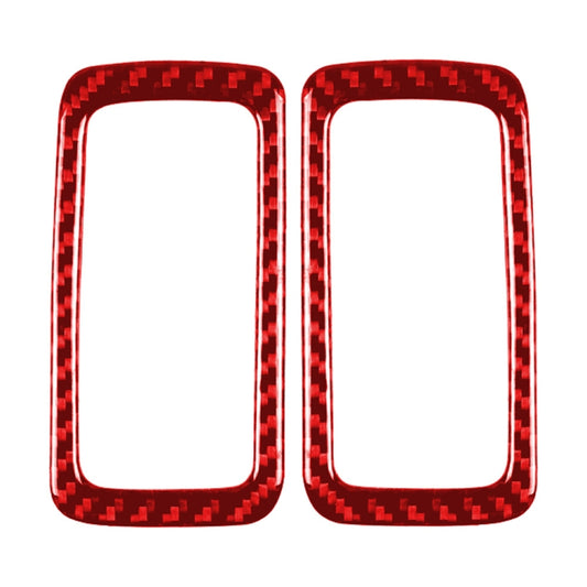 Car Carbon Fiber Rear Dome Light Panel Decorative Sticker for Porsche Macan 2014-2021, Left and Right Drive Universal (Red) - In Car by buy2fix | Online Shopping UK | buy2fix