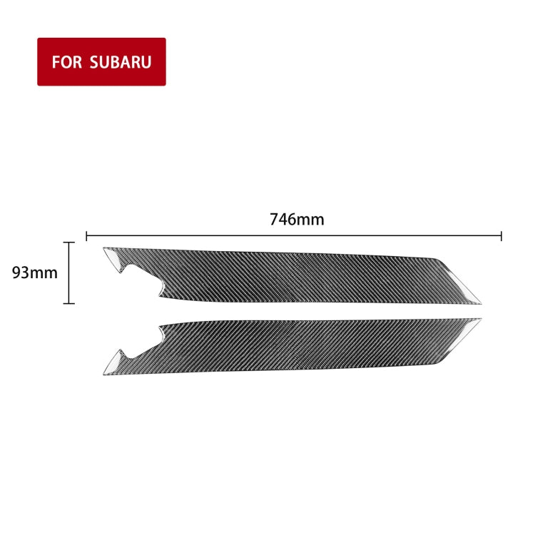 2 in 1 Car Carbon Fiber Door Panel Decorative Sticker for Subaru BRZ / Toyota 86 2017-2019, Left and Right Drive Universal -  by buy2fix | Online Shopping UK | buy2fix