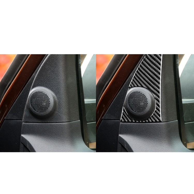 2 PCS / Set Carbon Fiber Car A-pillar Speaker Panel Decorative Sticker for Toyota Tundra 2014-2018, Left Right Driving Universal - In Car by buy2fix | Online Shopping UK | buy2fix